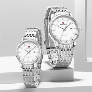 Naviforce 9228 Couple - Silver