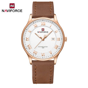 Naviforce 9290 L For Men - Brown Rose White