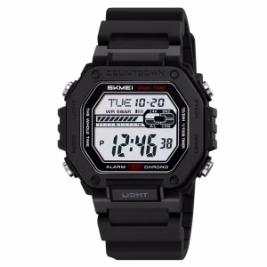 Skmei 2523 Silicone strap Men - Black White