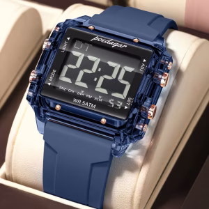 Poedagar E123 Men's Digital Watch - Blue