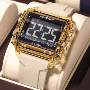 Poedagar E123 Men's Digital Watch - Rose Gold