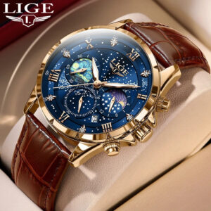 LIGE 89107 Men's Business Chronograph Watch