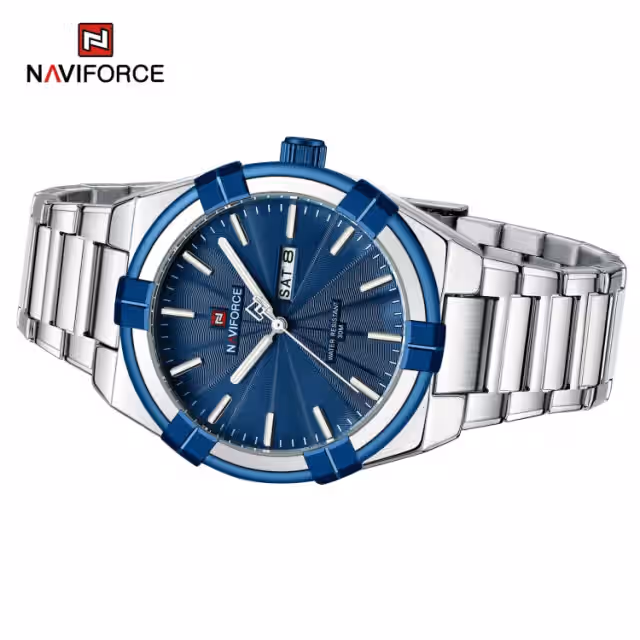 Naviforce 9218 CH - Silver Blue - Image 2