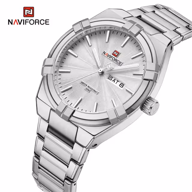 Naviforce 9218 CH - Silver - Image 2