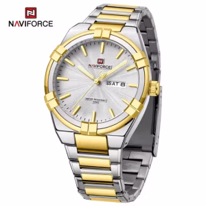 Naviforce 9218 CH - Silver Gold